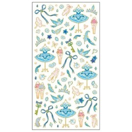 Takeimiki [Sticker Sheet] Edge Foil Clear Seal / Princess Florina and Blue Bird Animal