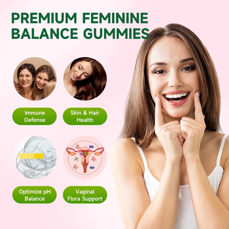 XIAAN Premium Feminine Balance Gummies for Women's Immune Health, Hawaiian