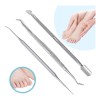 Veraly 3pzs Herramienta Uñas Encarnadas Lima Manos Pies Acero