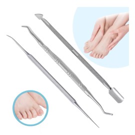Veraly 3pzs Herramienta Uñas Encarnadas Lima Manos Pies Acero