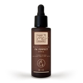 Thats me organic Organic Foundation Serum I'm Perfect 5-in-1 30 ml Vegan without Titanium Dioxide - Foundation Make-Up Anti-Ageing - Natural Cosmetics Make Up with Sun Protection - For All Skin Types