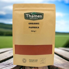 Organic Paprika-Certified Organic, Non-GMO, Vegan, No Additives, No Preservatives, Resealable Bag by Thames Organic 100g