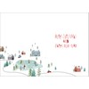 doodlecards Wife Christmas Card Mountain Scene In Snowy Village Large