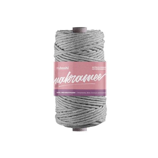 myboshi Macrame Yarn, Twisted 4 mm, Made in Germany, Natural