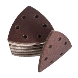 Sandpaper Triangle Sander, Pack of 60, Mix 20 x Grit 100, 120, 180, Sandpaper Velcro, Delta Sandpaper, Sandpaper for Triangular Sanders, Sanding Triangles 93 x 93 x 93 cm
