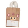 25Pcs Kraft Paper Gift Bag Animal Pattern Multipurpose Kraft Bag