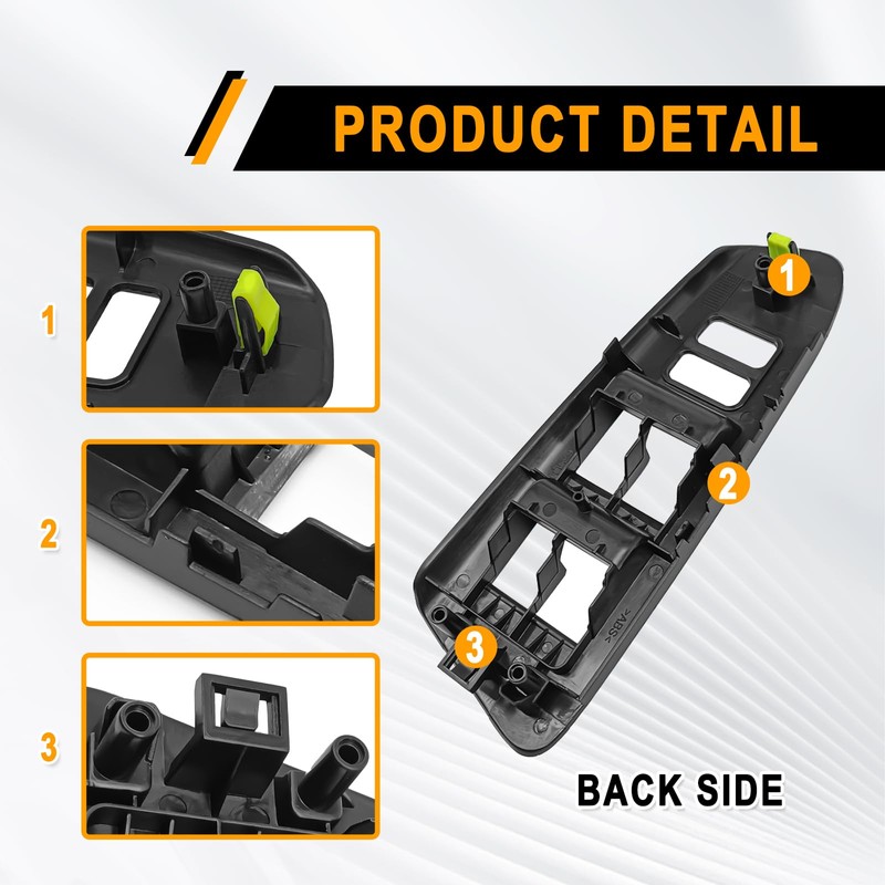 Lunwag Window Switch Bezel - Left Driver Side Window Master