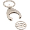 Generisch HMD00121 Keyring Logo Shopping Trolley Token Deposit Chip Pendant,