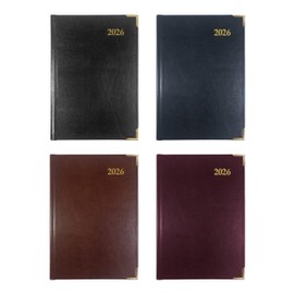 Brownline® 2026 Executive Weekly Planner, Appointment Book, 12 Months, January to December, Sewn Binding, 8.187" x 5.625", Assorted Colors, Trilingual (CBE507.ASX-26)