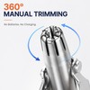 Manual Nose & Ear Hair Trimmer for Grooming – Stainless