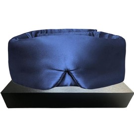 LAYZ Mulberry Silk Sleep Mask, Adjustable Strap, Blackout Eye Cover for Men and Women