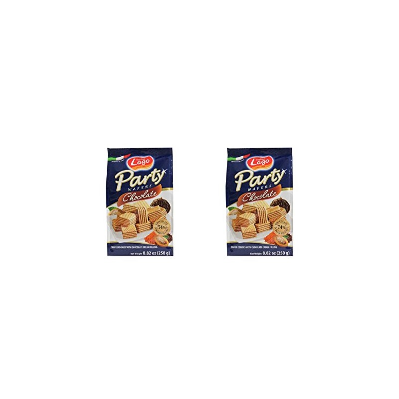 Gastone Lago Party Wafers Chocolate Cream Filling 8.82 oz, 250g