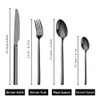 Silverware Set for 4 24-Piece Stainless Steel Flatware Cutlery Set