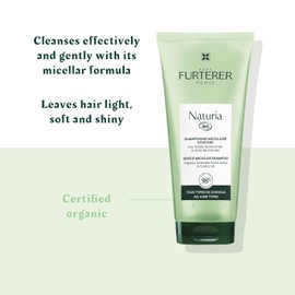 René Furterer - NATURIA - Gentle Micellar Shampoo - Certified Organic Ultra-gentle Shampoo - All Hair Types- 200ml