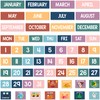 Calendar Magnets for Whiteboard - 61pcs Boho Magnetic Monthly Calendar