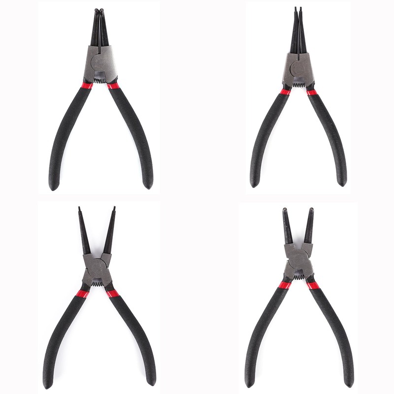 4 PCS Professional Heavy Duty 7" Internal External Straight Bent