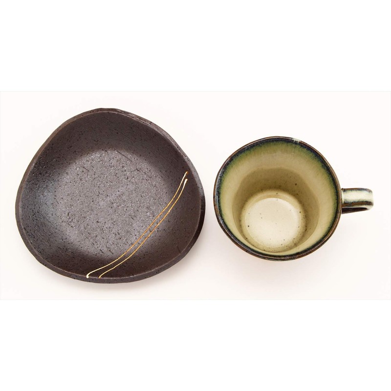 Ichikyu 588-44 Mino Ware Coffee Bowl Dish, Ryusei