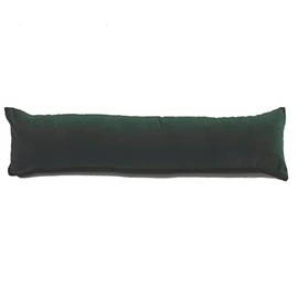 Classic Home Store Bottle Green Velvet Draught Excluder Narrow Boat Caravan Soft Cotton Draft Stopper (2ft 6")