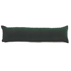 Classic Home Store Bottle Green Velvet Draught Excluder Narrow Boat Caravan Soft Cotton Draft Stopper (2ft 6")