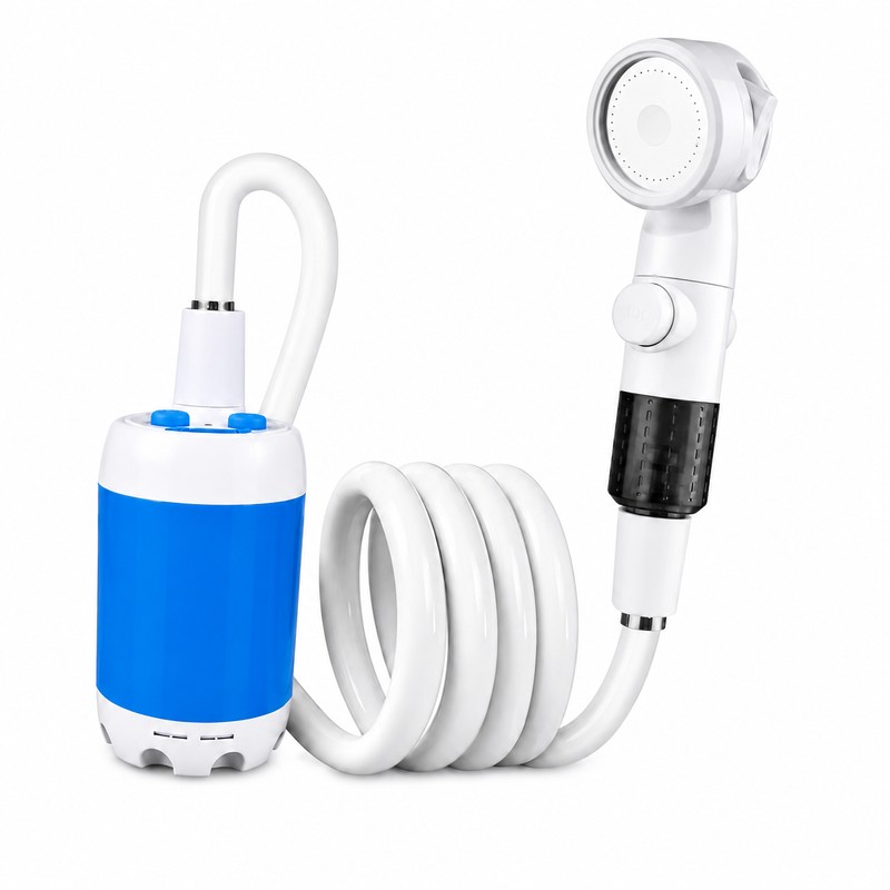 Portable Rechargeable Outdoor Shower for Camping - 4000mAh Handheld Pump