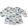 Miki Kids m-ap012 Children's Apron, Long Sleeve, Smock, For Meals,