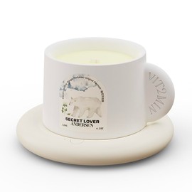 daasigwaa Electronic Ignition Scented Candles, 4.2oz Hand-Made Ceramic Jar Single Wick Candle Soy Wax Blend Aromatherapy Candles with 30 Hours of Burn Time(Secret Lover)