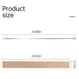 R-PACK R-PACK Impulse Sealer Heat Wire Element Strip - 24in Sealing Replacement Heating Wires for Sealing Machines (Sealing width : 3mm)
