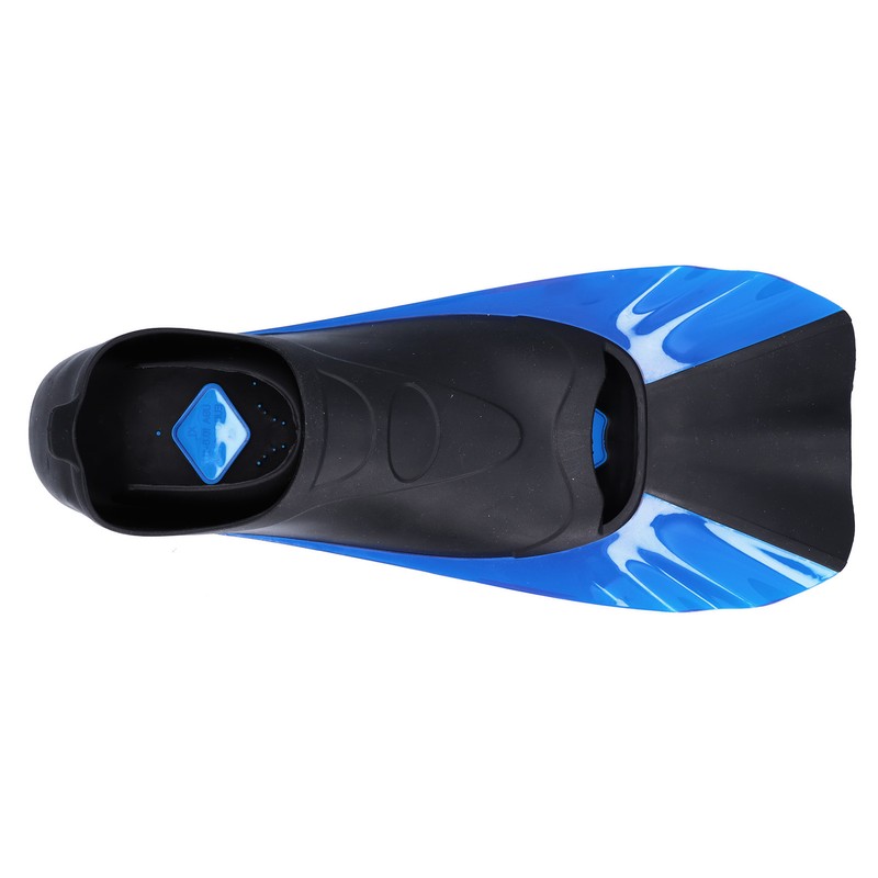 Short Diving Training Fins Full Foot AntiSlip Soft Flippers for