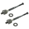 TRQ Front Inner Tie Rod Set Compatible with 2009-2014 Nissan