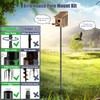 Gtongoko Smart Bird Feeder Pole 79 Inch Bluebird House Pole