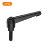 sourcing map 3Pcs M8 x 20mm Adjustable Knobs Handle Male