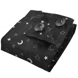 Portable Blackout Blind with Suction Cups, Adjustable Lightweight Temporary Blackout Blind for Indoor Outdoor Use and Travel (130x200cm)