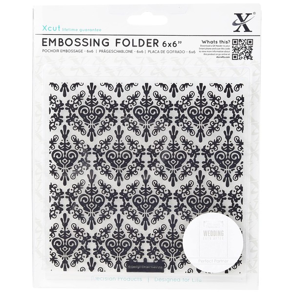 Papermania 6 x 6-Inch Embossing Folder, Damask Background