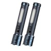 Skywolfeye 2 Pack Rechargeable Flashlights High Lumens, 5 Modes Led