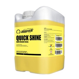 Nanoskin QUICK SHINE Quick Detail Spray 5 Gallons - Waterless Detailer Spray for Car Detailing | Deep Gloss Car Wax Booster & Clay Lubricant | Removes Dust, Smudges, Fingerprints & Other Contaminants, Yellow, 640.00 Fl Oz (Pack of 1)