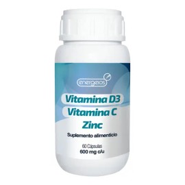Multivitamínico Energeios D3zn Vitamina Zinc Sabor Suplemento Cápsulas Diaria