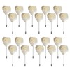 20 Pcs Crystal Cream Rose Boutonniere Pins for Men Weddings