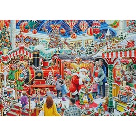 Ravensburger Christmas No29: Santa's Steam Train Grotto 1000 piece Jigsaw Puzzle for Adults and Kids Age 12 and Up