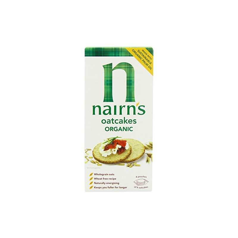 Nairns Organic Oat Cakes 250g x 5 (Pack of 5)