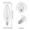 COLWATT 12-Pack E12 Candle Light Bulbs 40W Warm White 2500K,