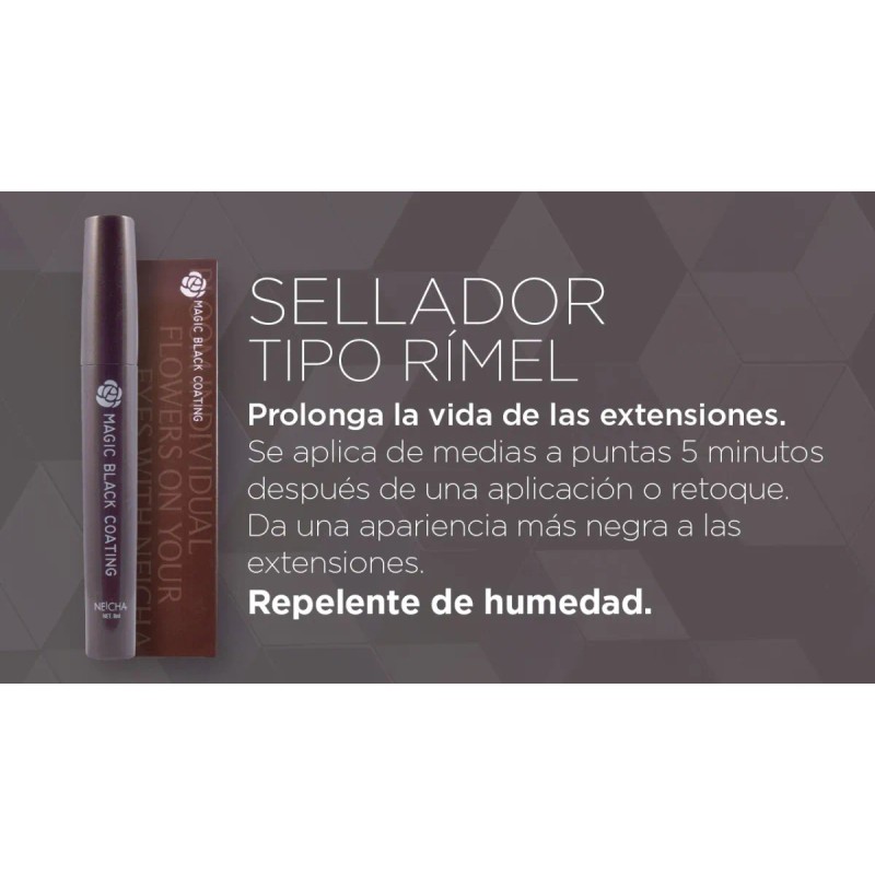 Sellador De Pestañas Mascara Magic Black Coating Neicha
