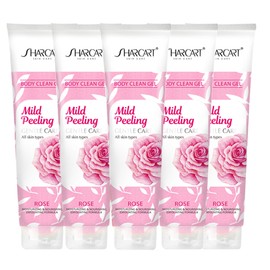 Shakart Body Peeling Gel 310ml Rose 5pcs / 샤카트 바디 필링젤 310ml 로즈 5개