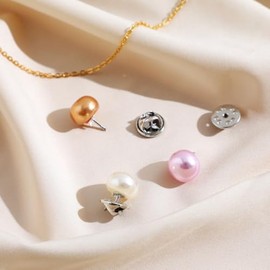 PACKOVE 25 Para Mujer Botones De Perla Para Ropa Cierre Seguro Botones De Para Camisas Faldas Y Cárdigans Cubierta De Escote Antiexposición