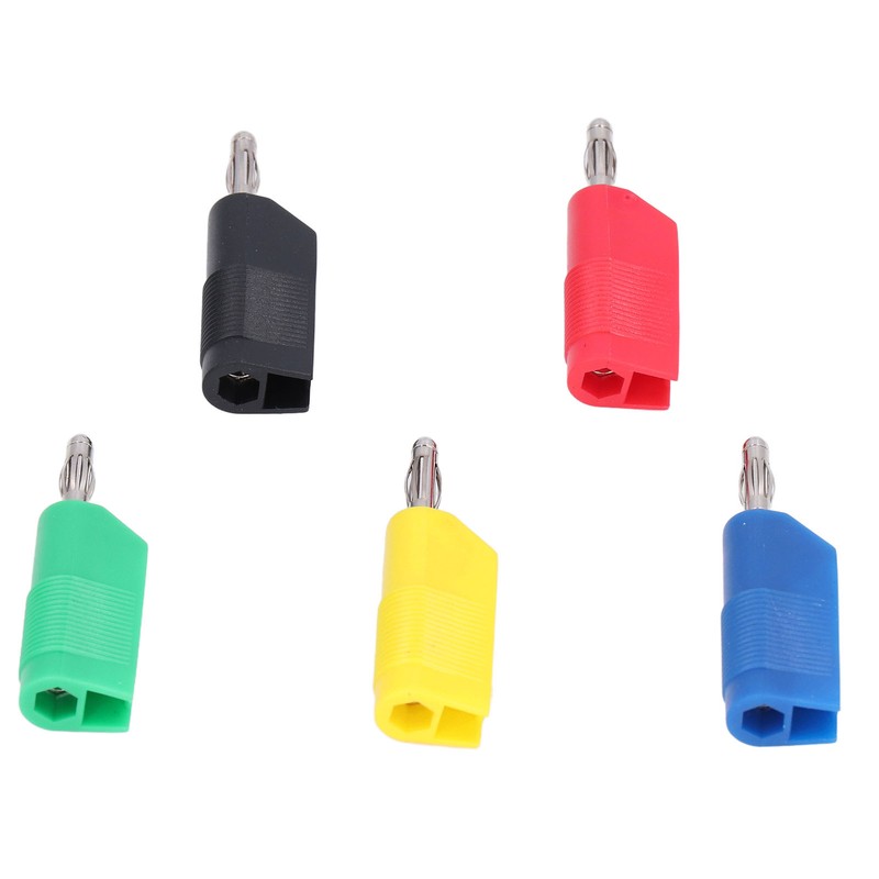 10PCS 4mm Banana Plugs Brass Nickel Plated Connectors Speaker Cable