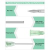 100 Pack 32G 4MM/0.15 Inch Needle for Lab Measuring, Individually