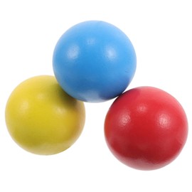 BESPORTBLE 3 Pcs Kids Croquet Ball: Wooden Round Ball Replacement Croquet Balls Outdoor Lawn Game for Family Bonding Easy Setup Promotes Healthy Growth