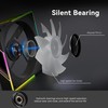 FexaDon Tek 120mm ARGB Computer Case Fan, 4 Pin PWM,
