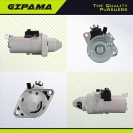 GIPAMA 17960N Starter for 2006-2012 Honda Accord 2.4L, 2006-2011 Civic 2.0L, 2007-2011 CR-V 2.4L, 2007-2011 Element 2.4L, 2006-2008 Acura CSX 2.0L, 2006-2014 TSX 2.4L. L4 Engine.(17960N)