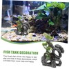 Sosoport Lifelike Fish Tank Decoration Hideaway Cave Fake Aquarium Plants