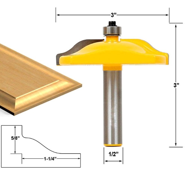 Raised Panel Router Bits ,Shank Raised Panel Router Bit 1/2